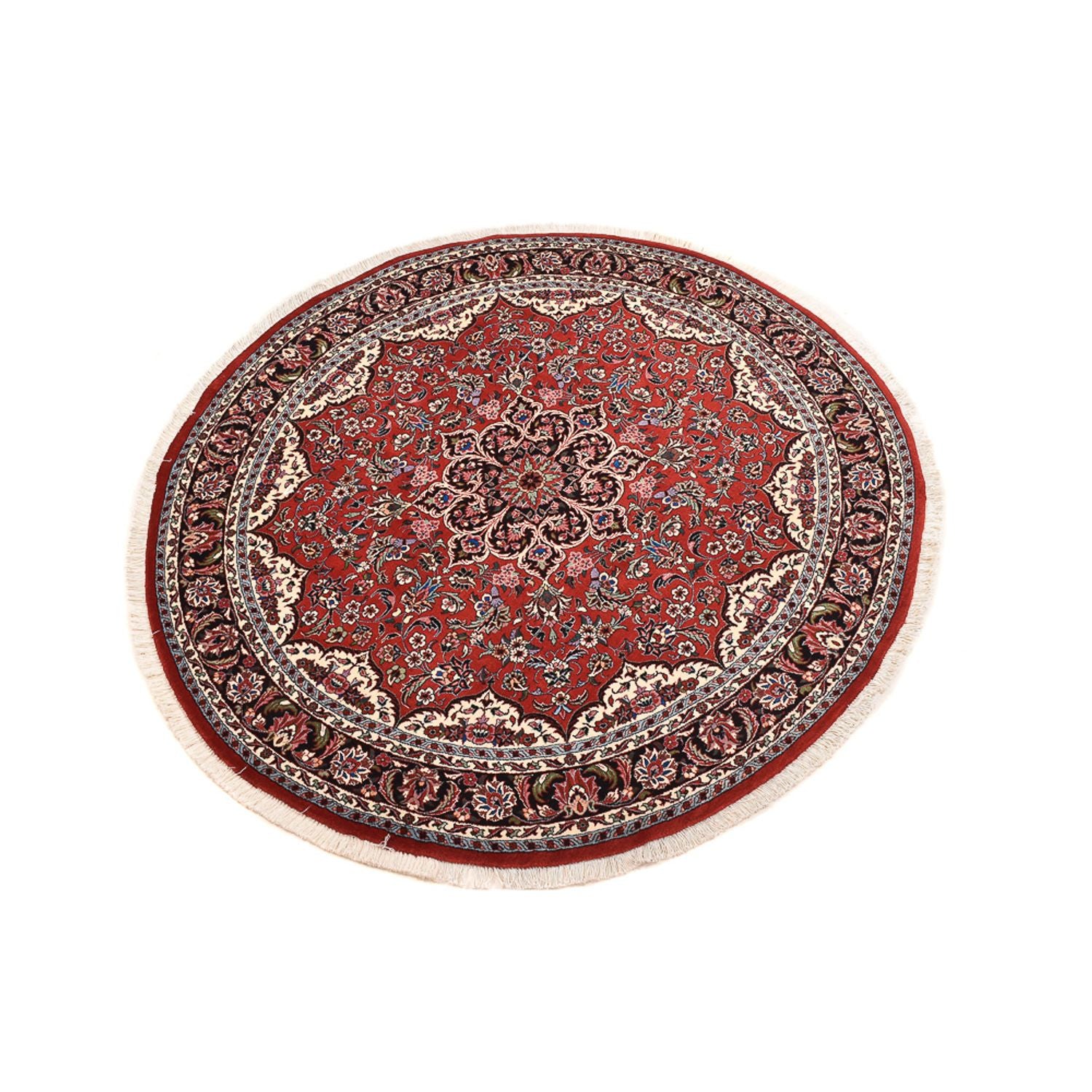 Alfombra persa - Bidjar redondo  - 145 x 145 cm - rojo