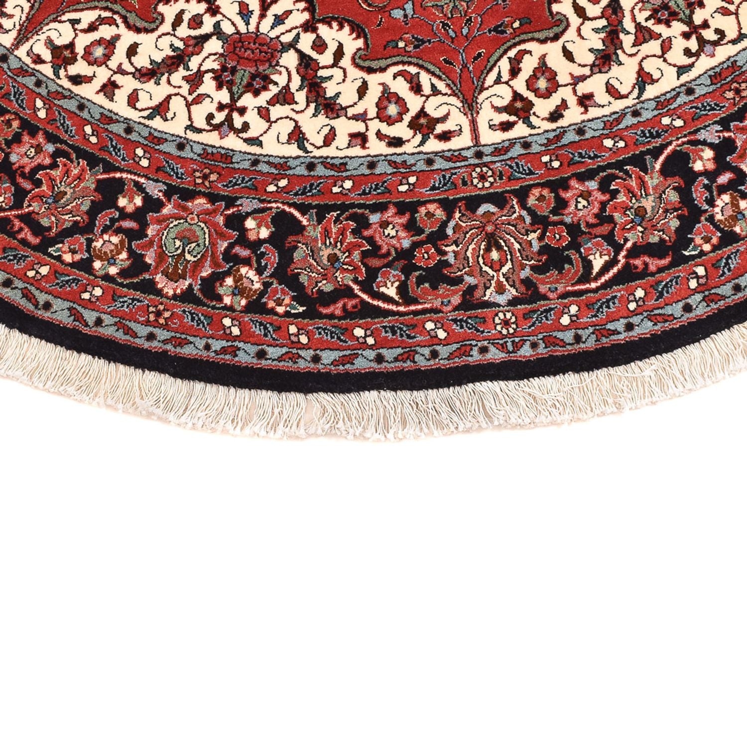 Alfombra persa - Bidjar redondo  - 154 x 154 cm - rojo