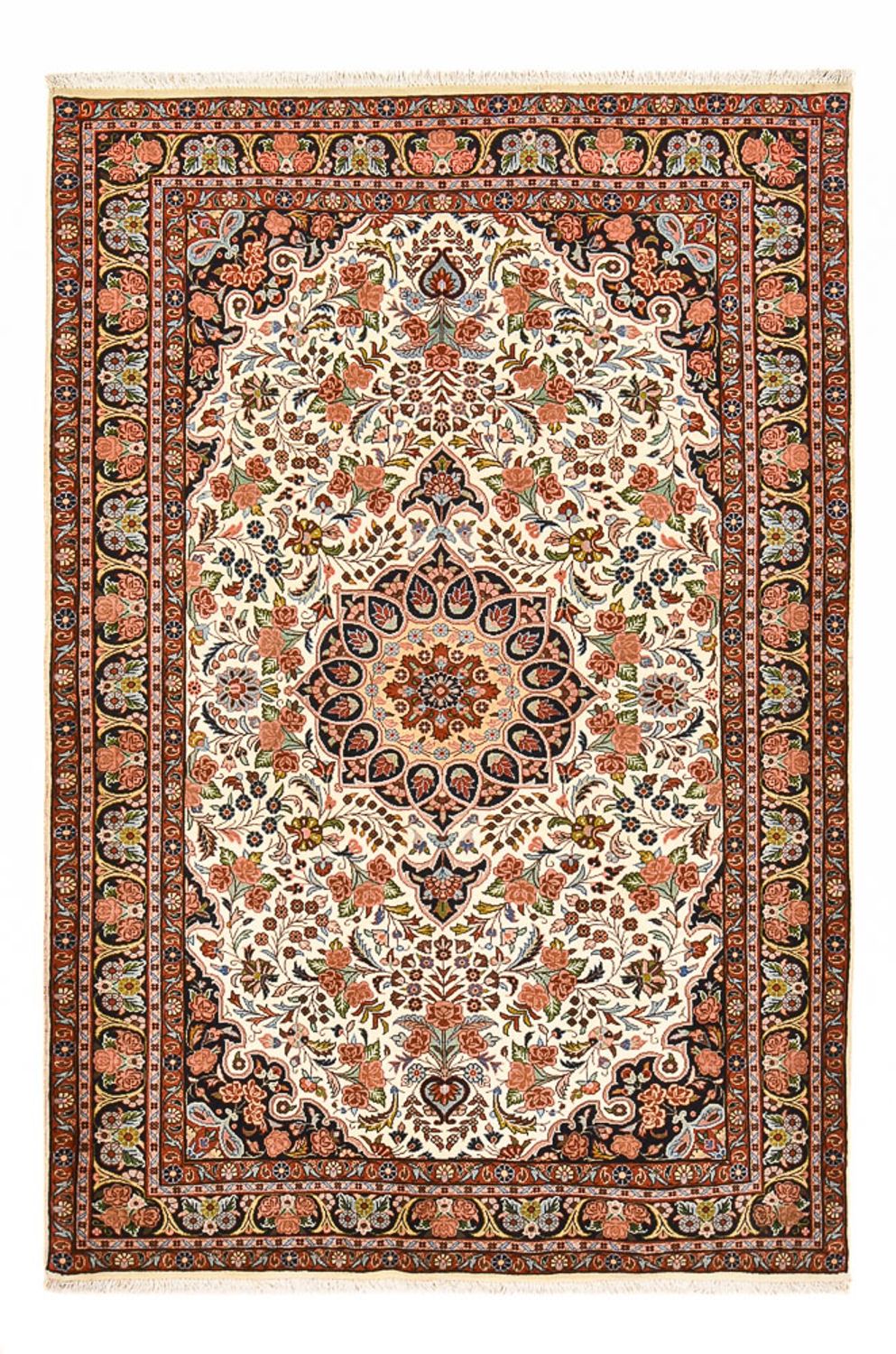 Alfombra persa - Bidjar - 206 x 137 cm - crema