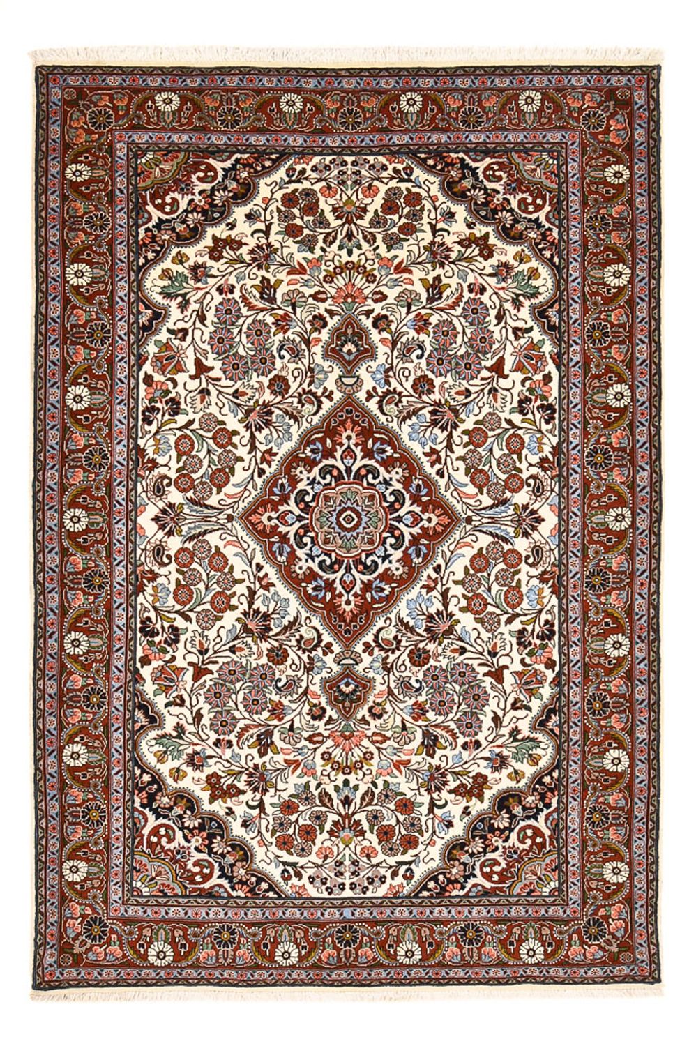Alfombra persa - Bidjar - 215 x 137 cm - crema
