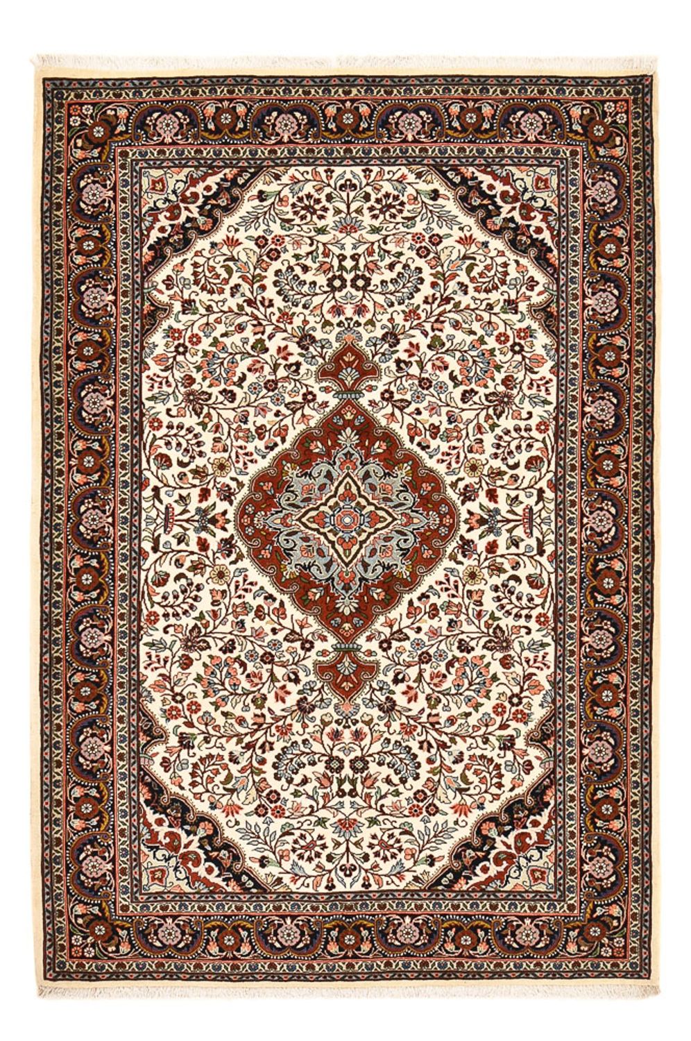 Alfombra persa - Bidjar - 214 x 140 cm - crema
