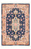 Alfombra Persa - Tabriz - Real - 91 x 59 cm - azul oscuro