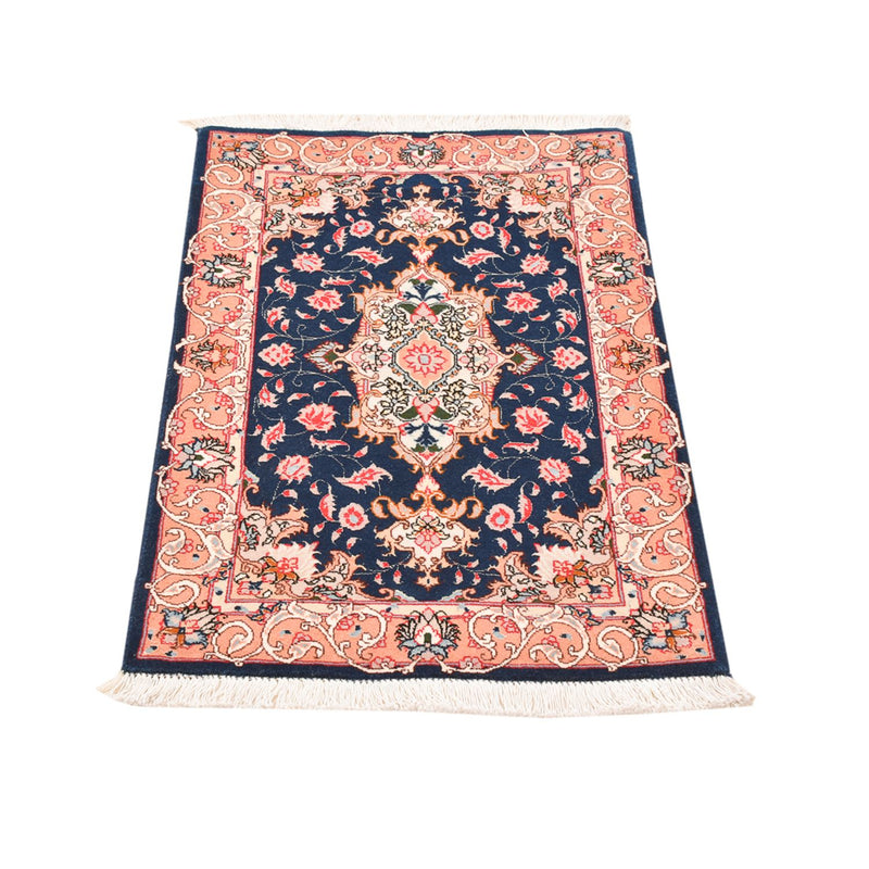 Alfombra Persa - Tabriz - Real - 91 x 59 cm - azul oscuro
