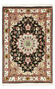 Alfombra Persa - Tabriz - Real - 90 x 60 cm - azul oscuro