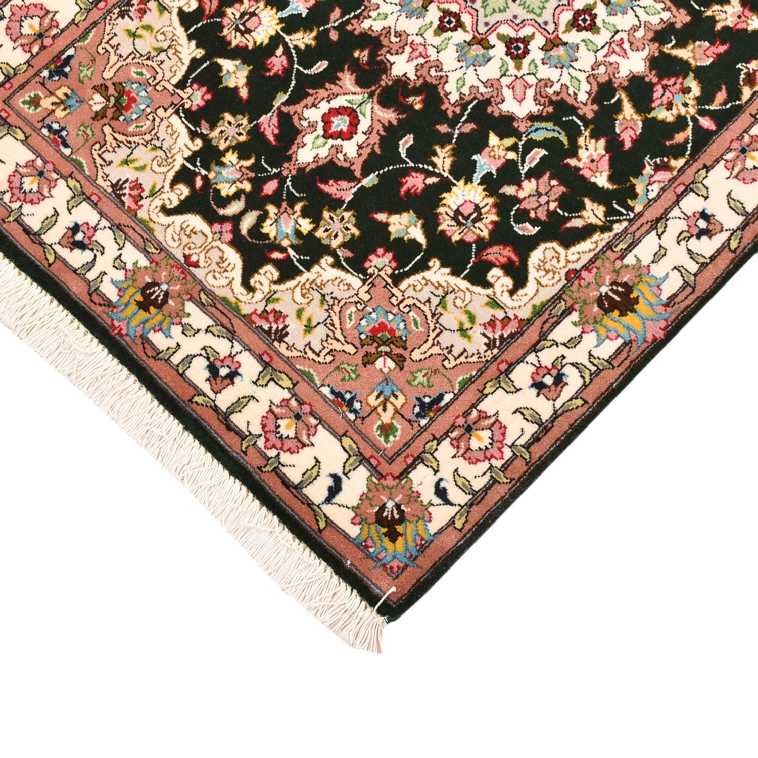 Alfombra Persa - Tabriz - Real - 90 x 60 cm - azul oscuro