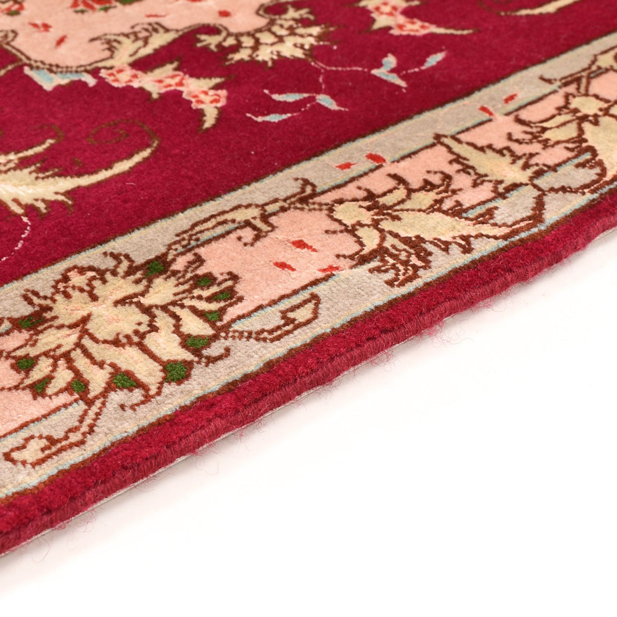 Alfombra Persa - Tabriz - Real - 90 x 60 cm - rojo