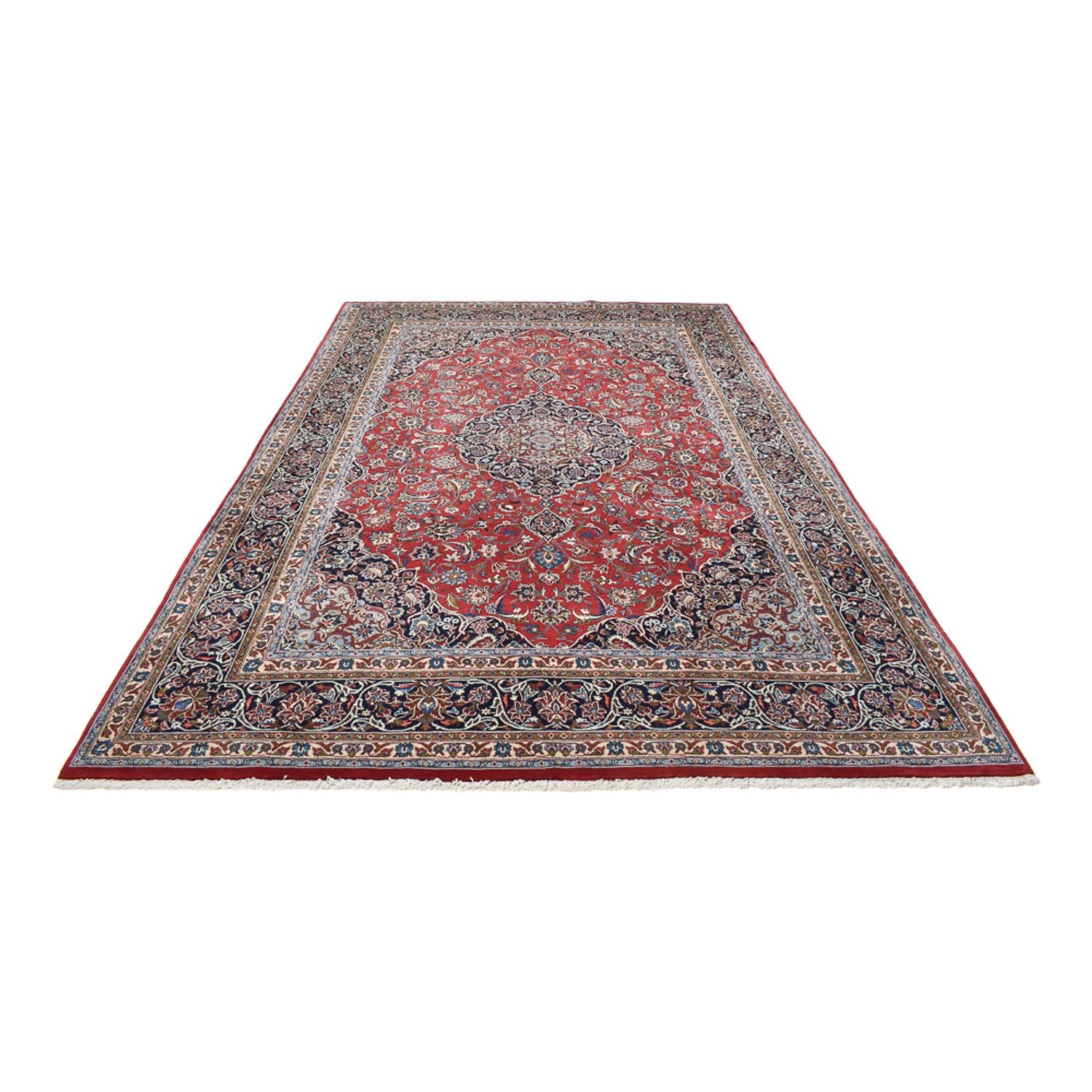 Alfombra persa - Keshan - 360 x 246 cm - rojo