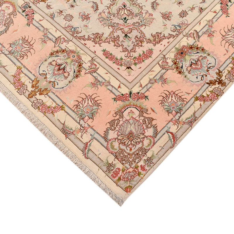 Alfombra Persa - Tabriz - Real - 312 x 202 cm - beige oscuro