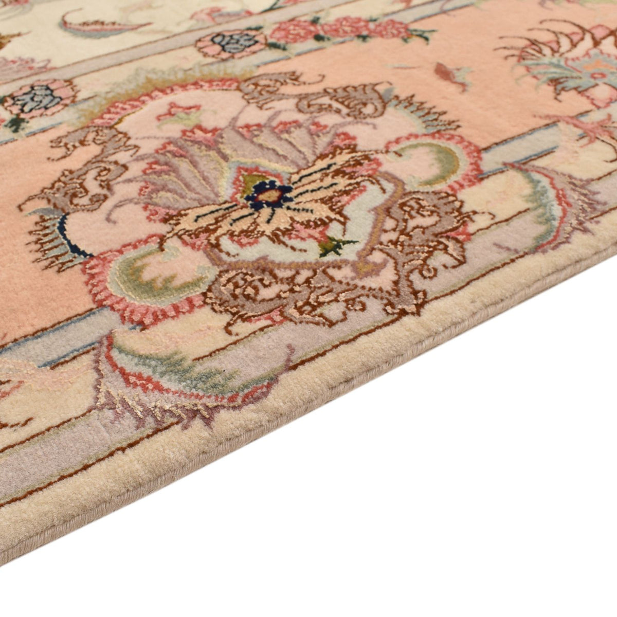 Alfombra Persa - Tabriz - Real - 312 x 202 cm - beige oscuro