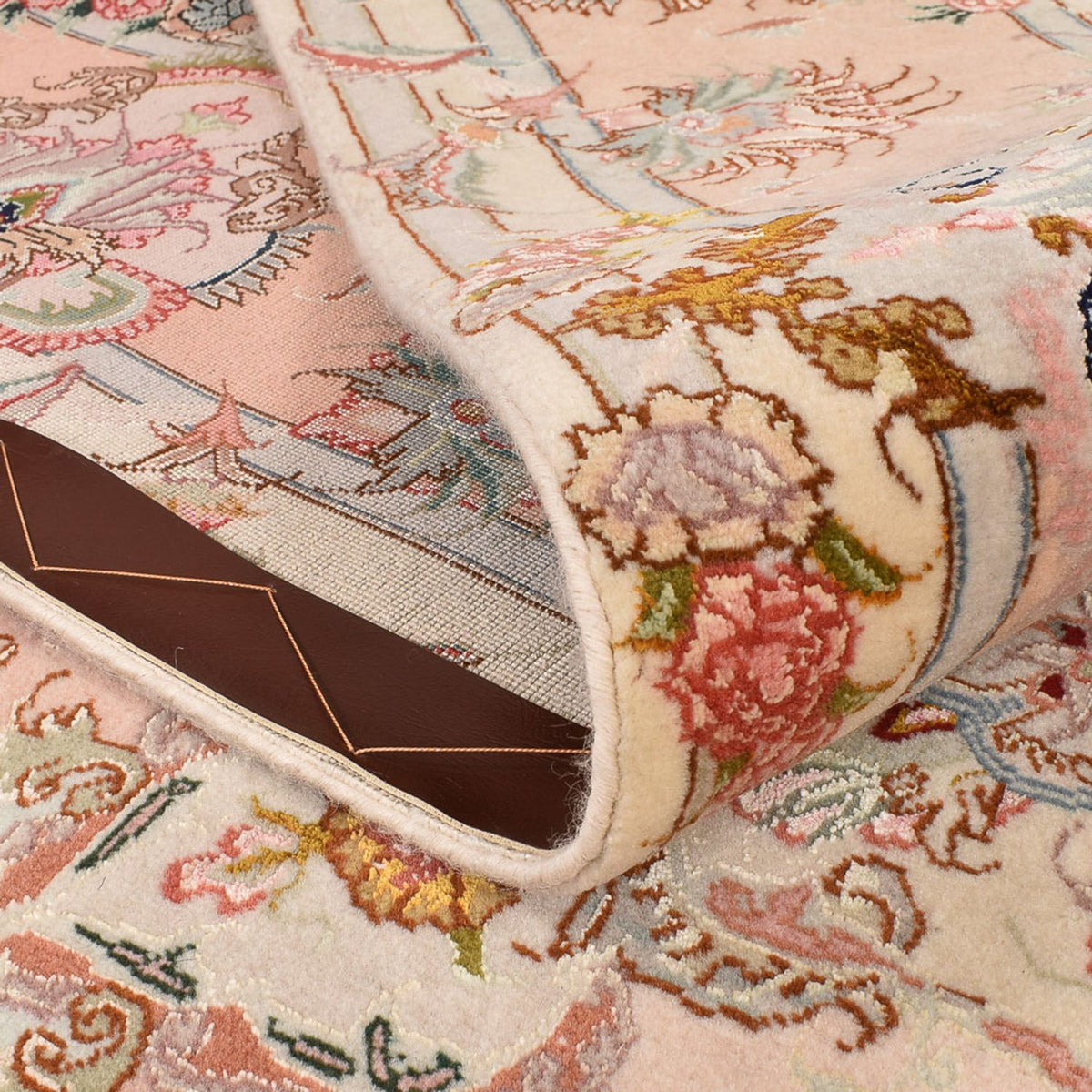 Alfombra Persa - Tabriz - Real - 312 x 202 cm - beige oscuro