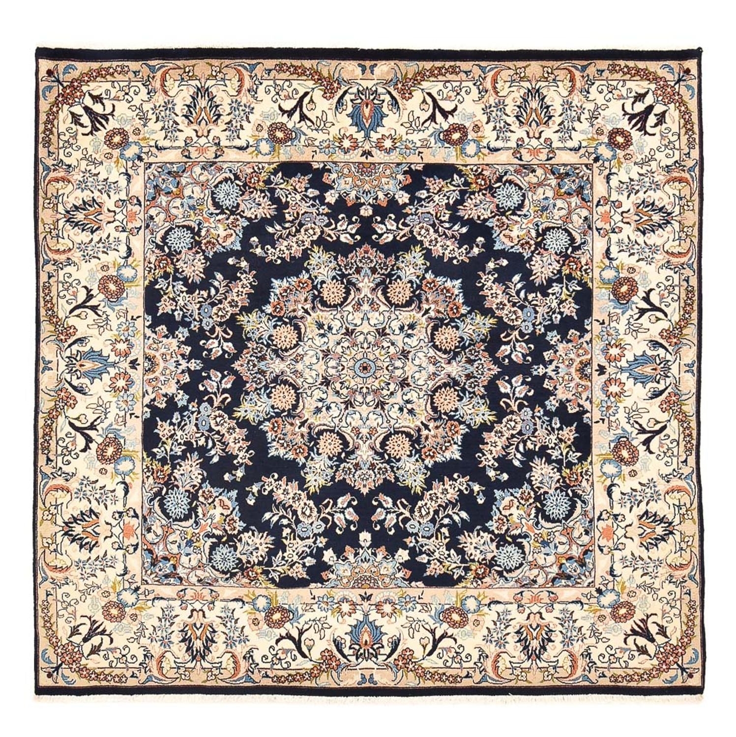 Alfombra persa - Clásica cuadrado  - 200 x 198 cm - azul oscuro