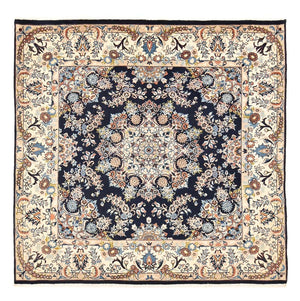 Alfombra persa - Clásica cuadrado  - 200 x 198 cm - azul oscuro