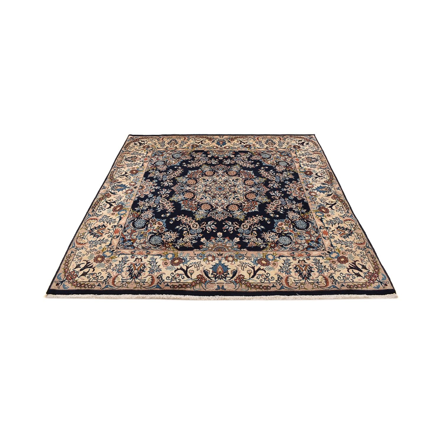 Alfombra persa - Clásica cuadrado  - 200 x 198 cm - azul oscuro