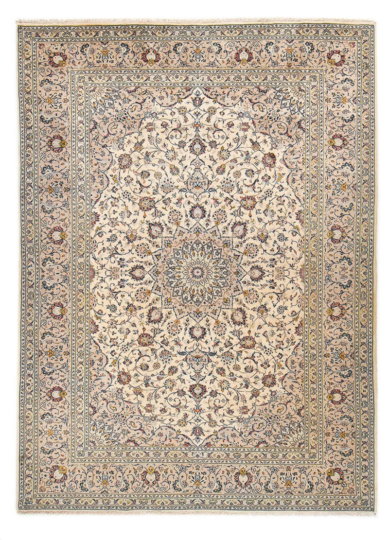 Alfombra persa - Keshan - Real - 347 x 246 cm - arena