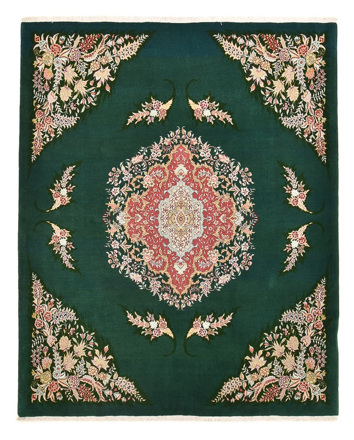 Alfombra Persa - Tabriz - Real - 250 x 200 cm - verde