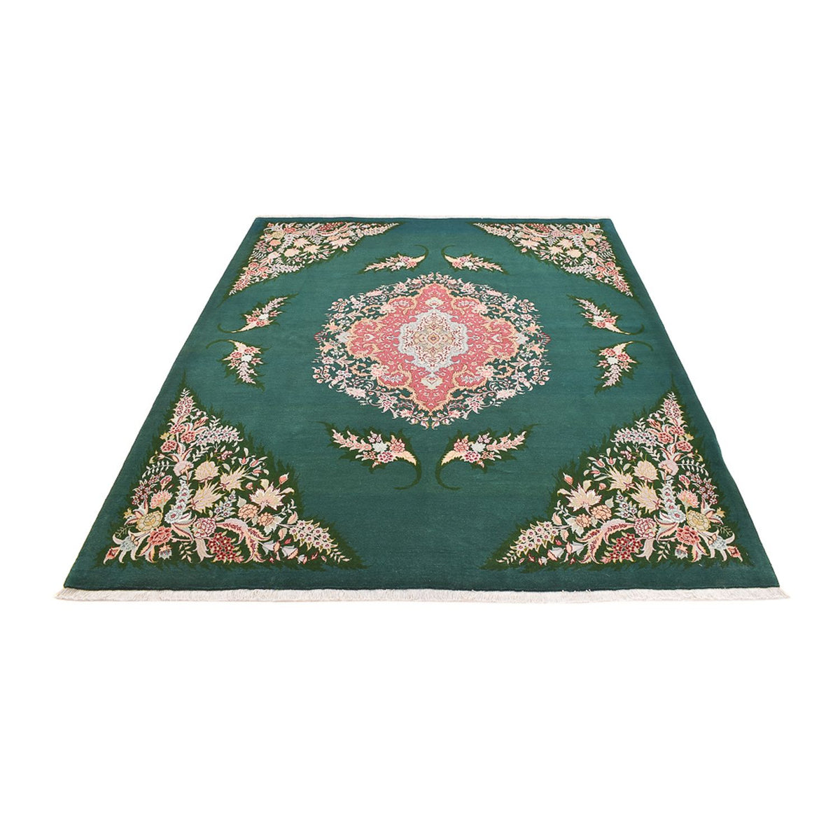 Alfombra Persa - Tabriz - Real - 250 x 200 cm - verde