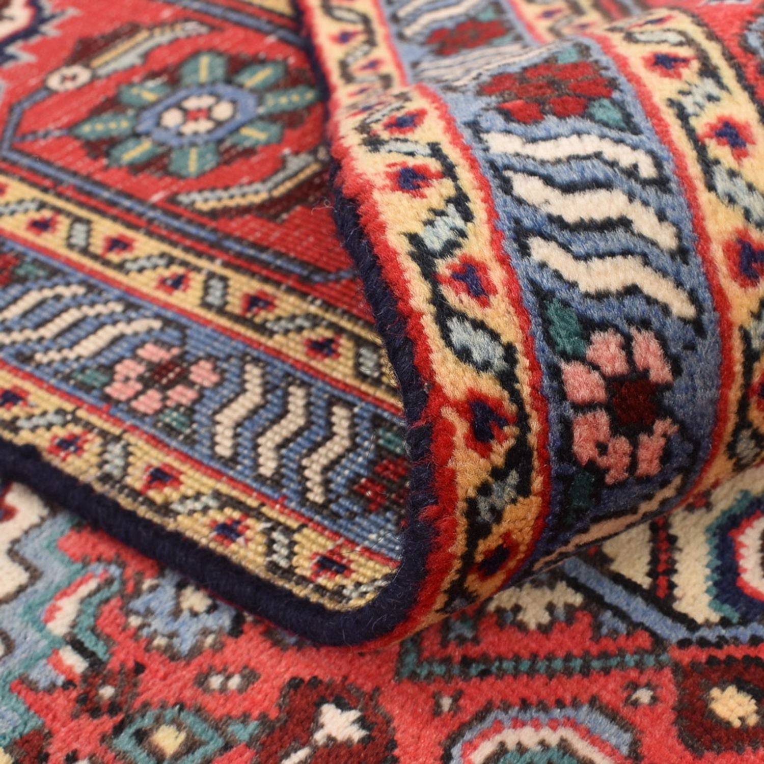 Alfombra persa - Nómada - 287 x 196 cm - rojo burdeos