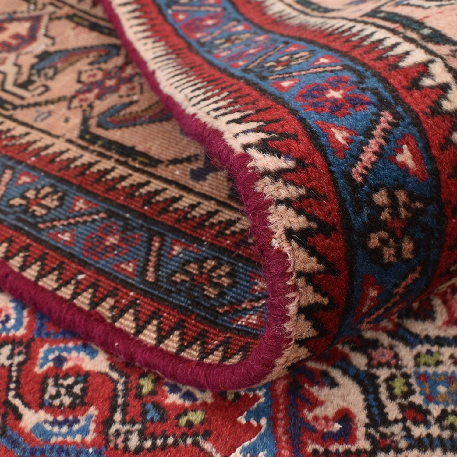 Alfombra persa - Nómada - 285 x 194 cm - rojo burdeos