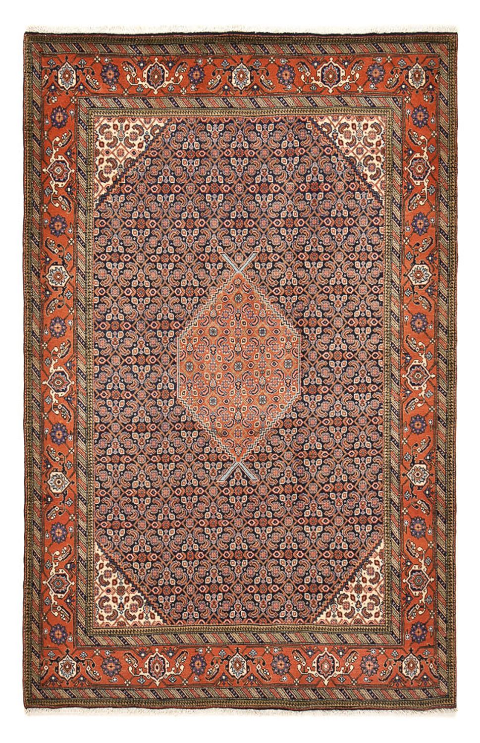 Alfombra persa - Nómada - 293 x 197 cm - beige oscuro