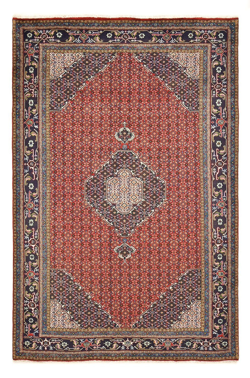 Alfombra persa - Nómada - 287 x 192 cm - rojo burdeos
