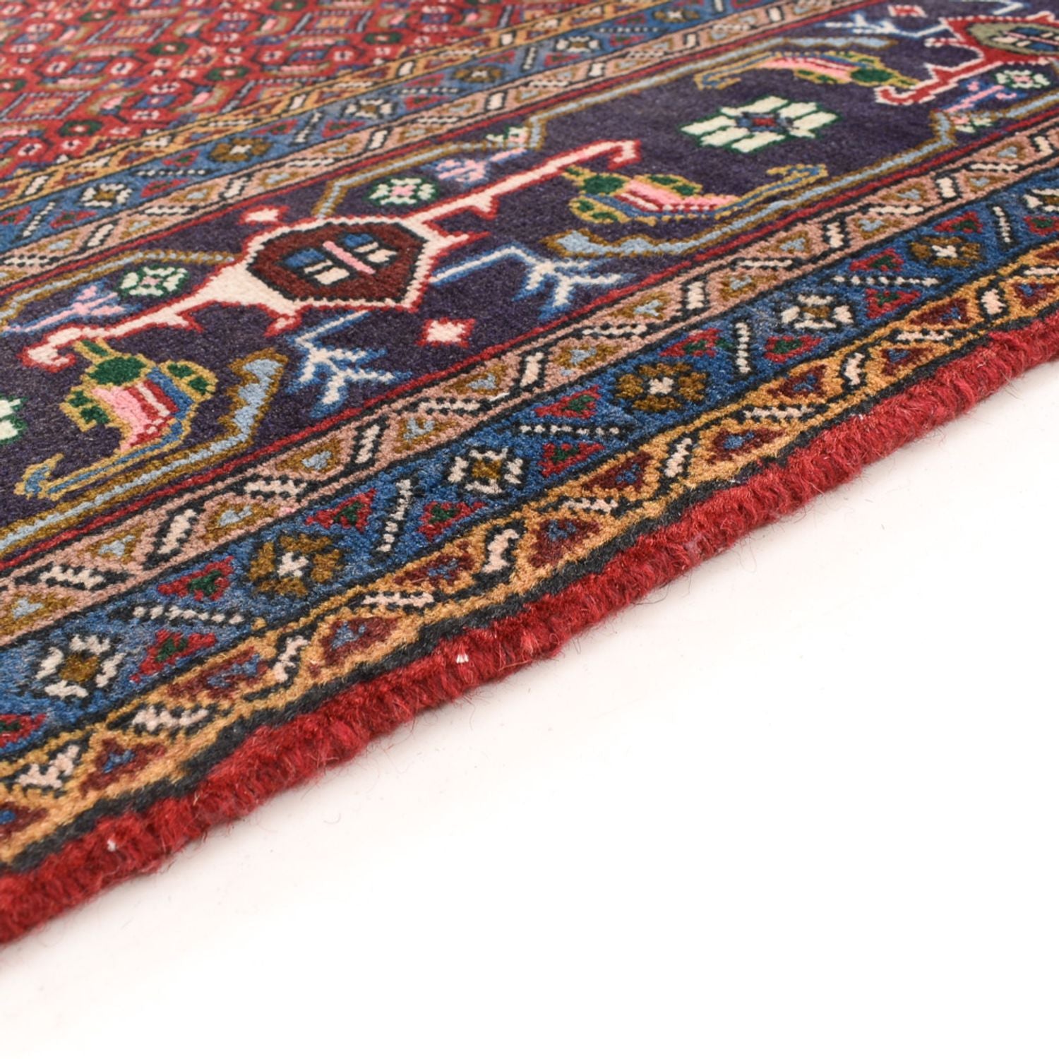 Alfombra persa - Nómada - 287 x 192 cm - rojo burdeos