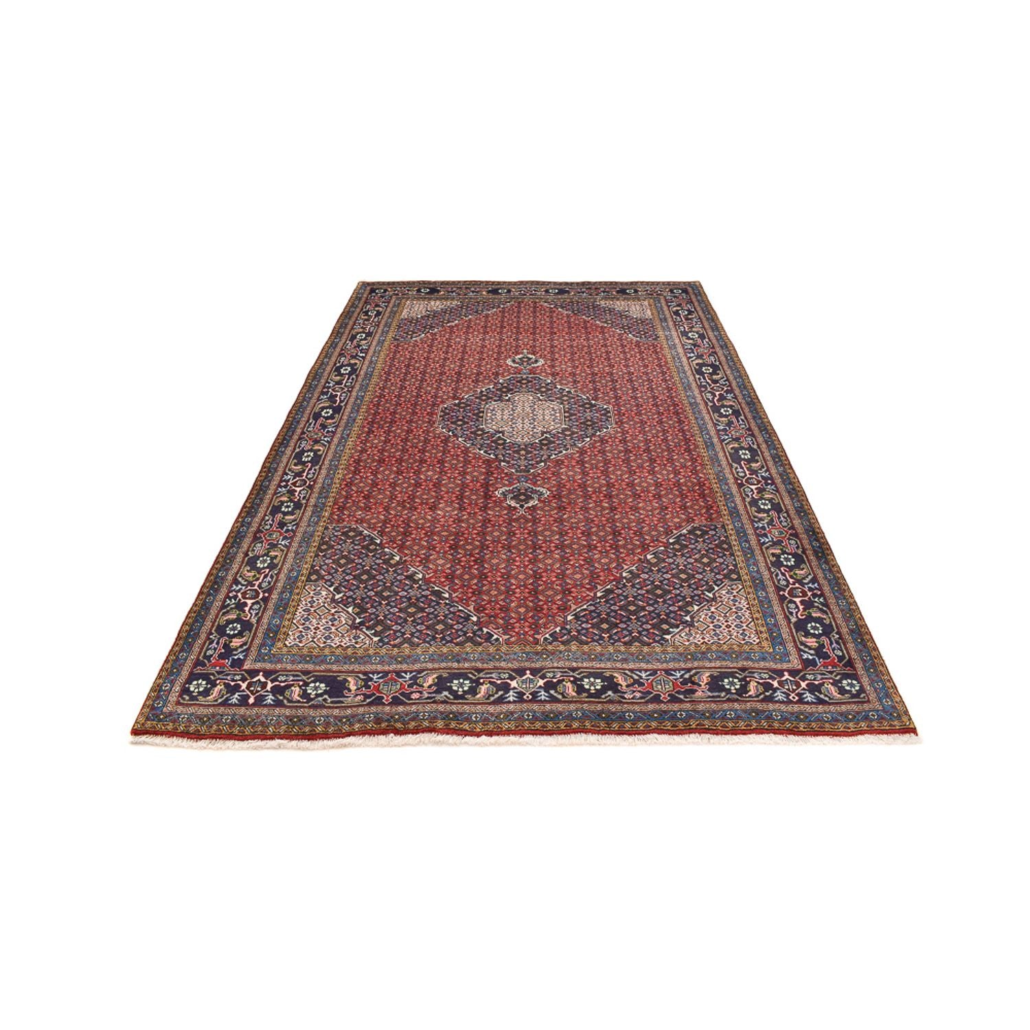 Alfombra persa - Nómada - 287 x 192 cm - rojo burdeos