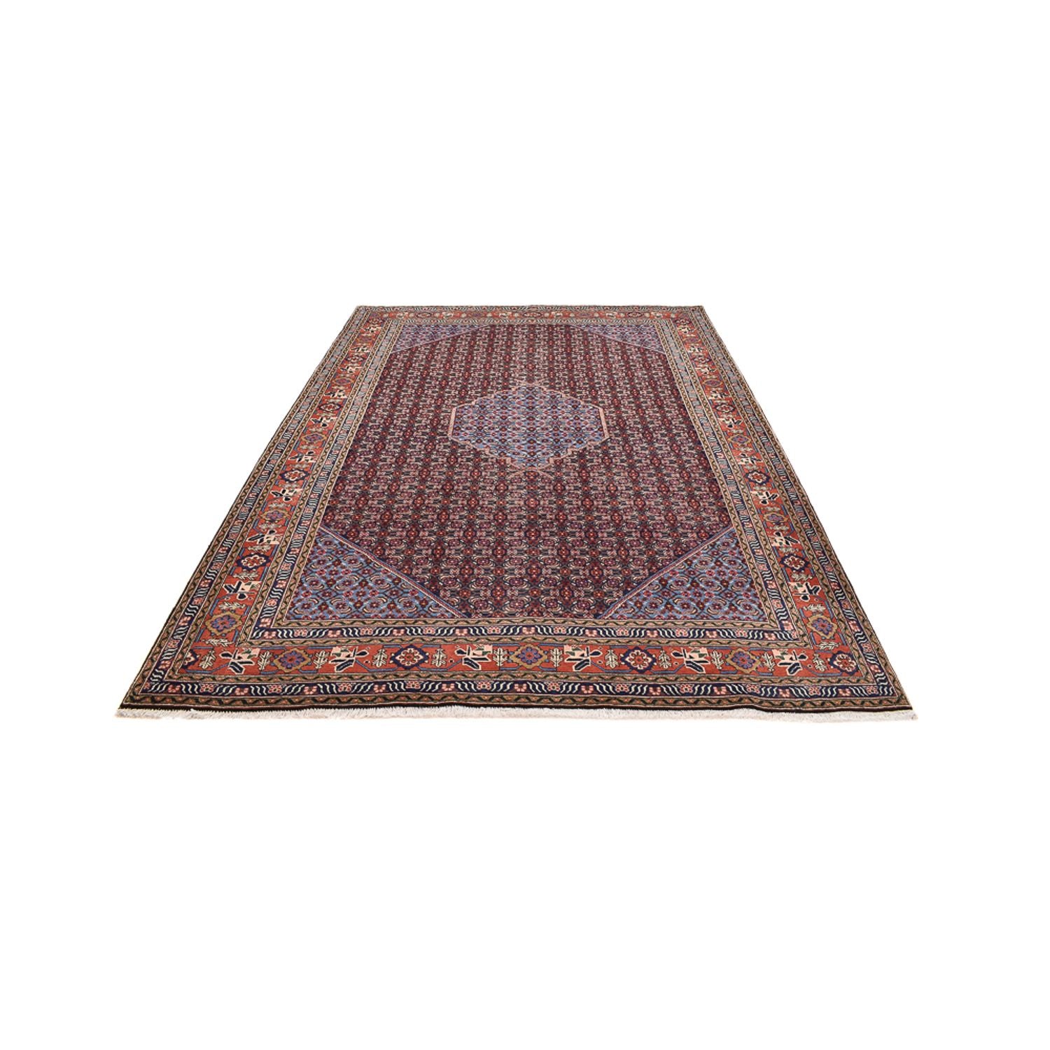 Alfombra persa - Nómada - 293 x 221 cm - beige oscuro