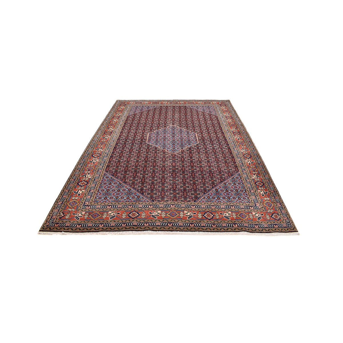 Alfombra persa - Nómada - 293 x 221 cm - beige oscuro