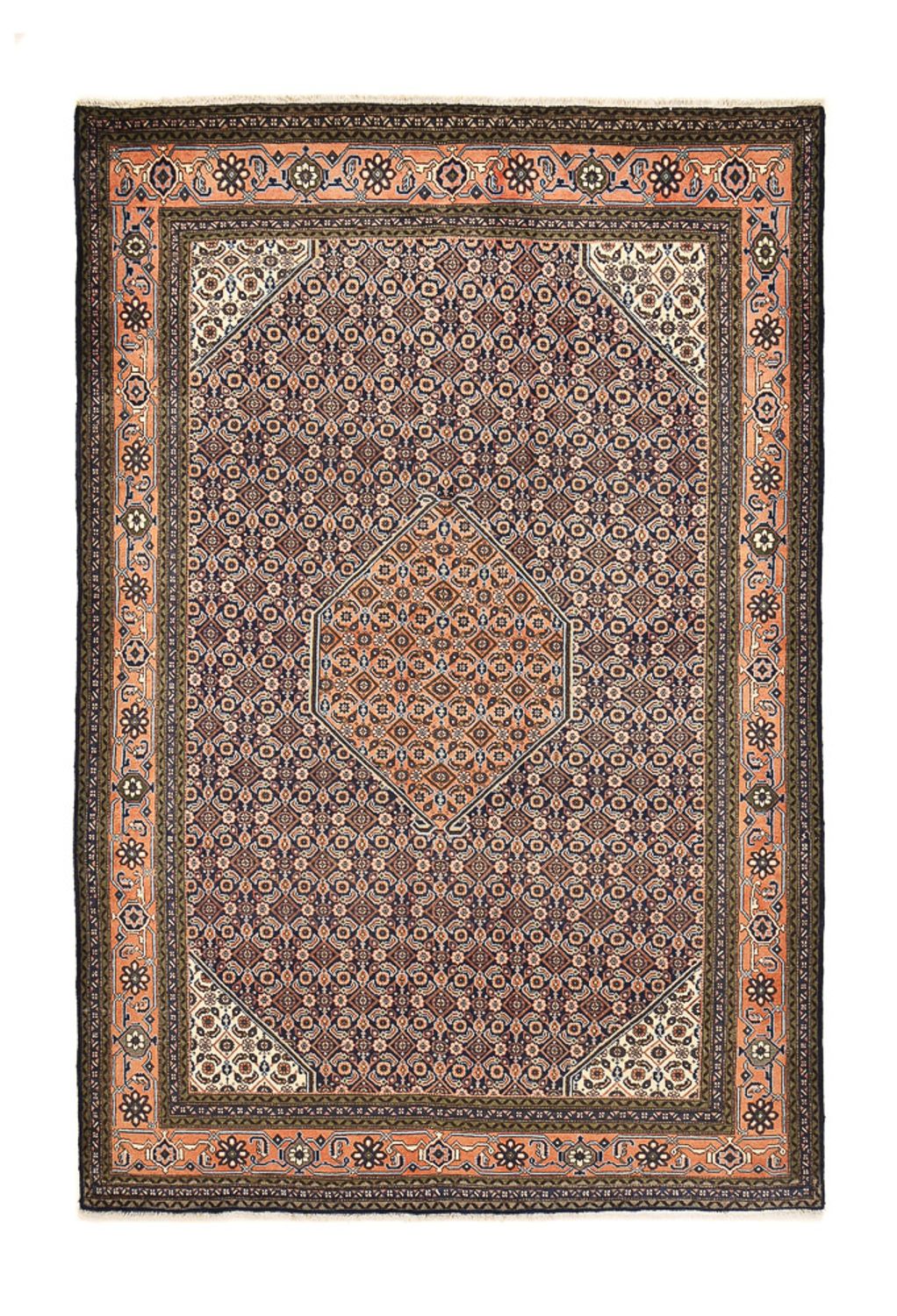 Alfombra persa - Nómada - 307 x 213 cm - beige oscuro
