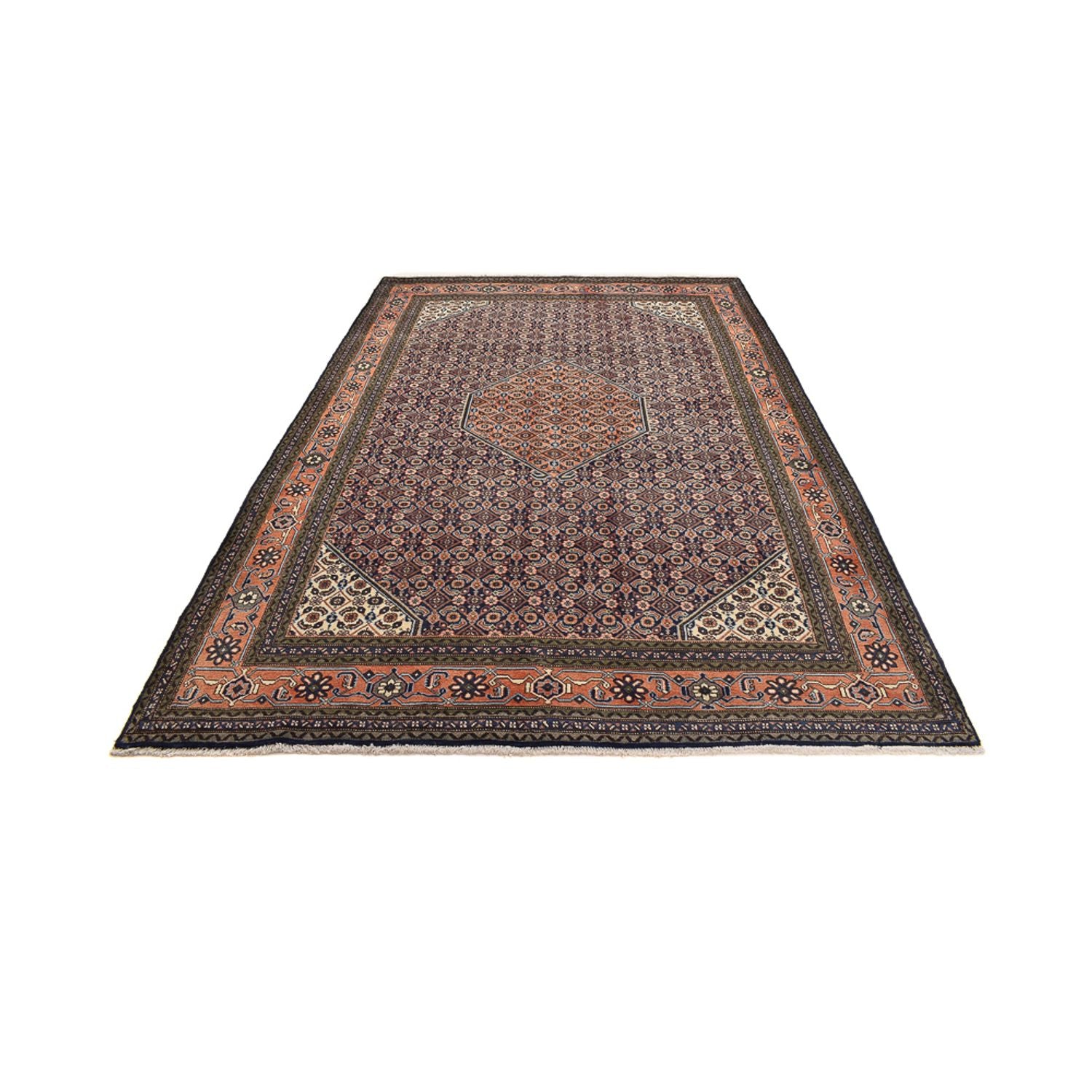 Alfombra persa - Nómada - 307 x 213 cm - beige oscuro