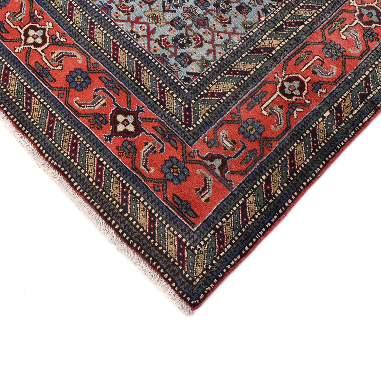 Alfombra persa - Nómada - 310 x 232 cm - azul claro