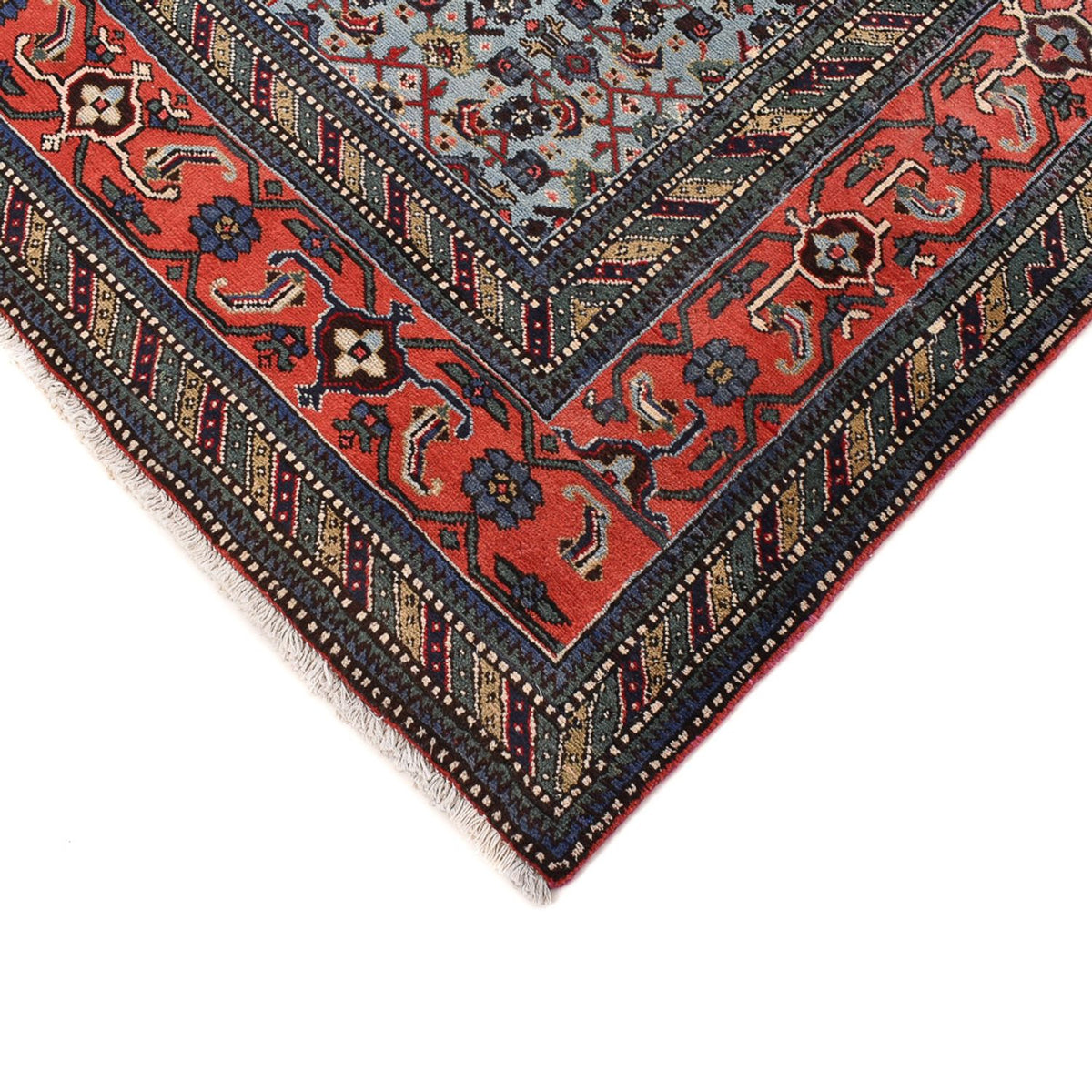 Alfombra persa - Nómada - 310 x 232 cm - azul claro