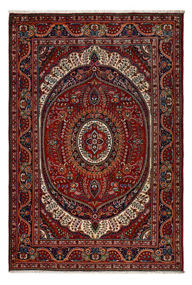 Alfombra persa - Nómada - 300 x 204 cm - rojo oscuro