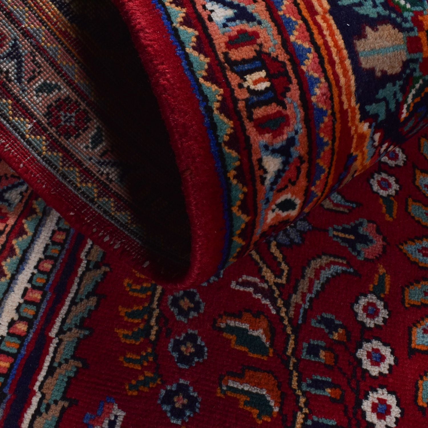 Alfombra persa - Nómada - 300 x 204 cm - rojo oscuro
