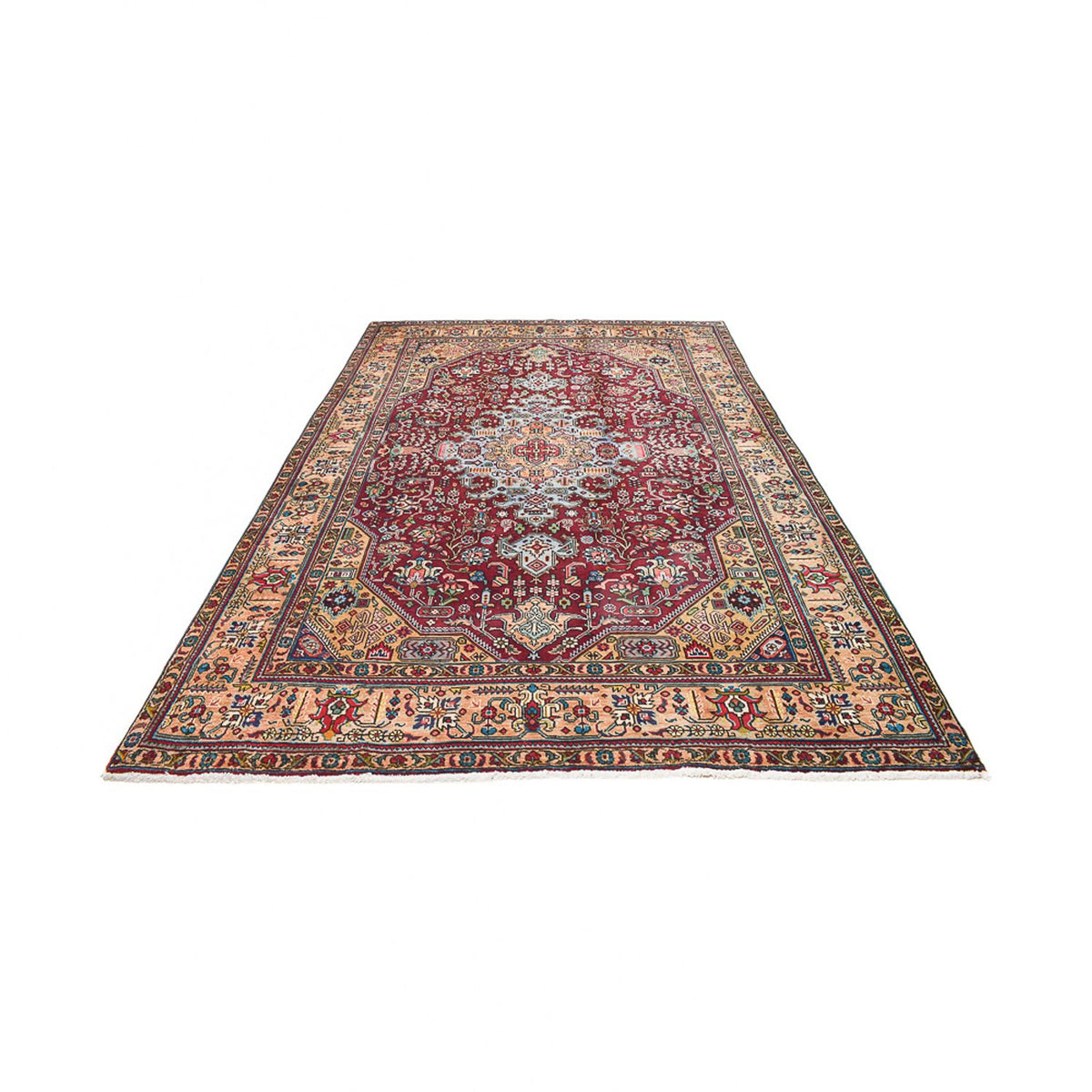 Alfombra Persa - Tabriz - Real - 298 x 203 cm - rojo