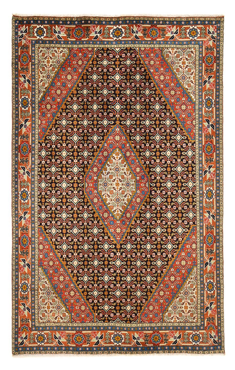 Alfombra persa - Tabriz - 302 x 197 cm - beige oscuro