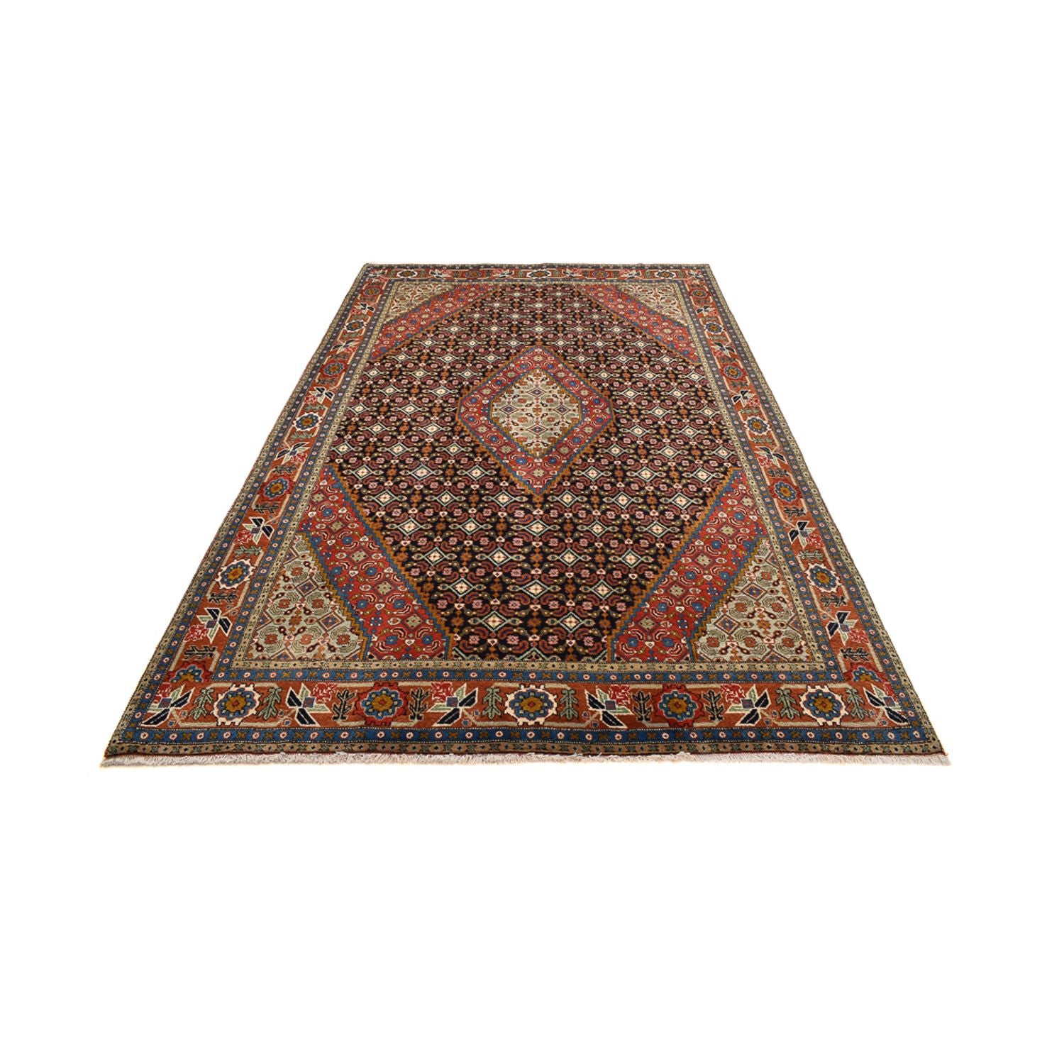 Alfombra persa - Tabriz - 302 x 197 cm - beige oscuro