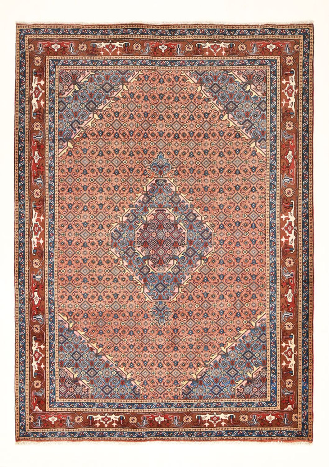 Alfombra persa - Nómada - 281 x 201 cm - rojo claro
