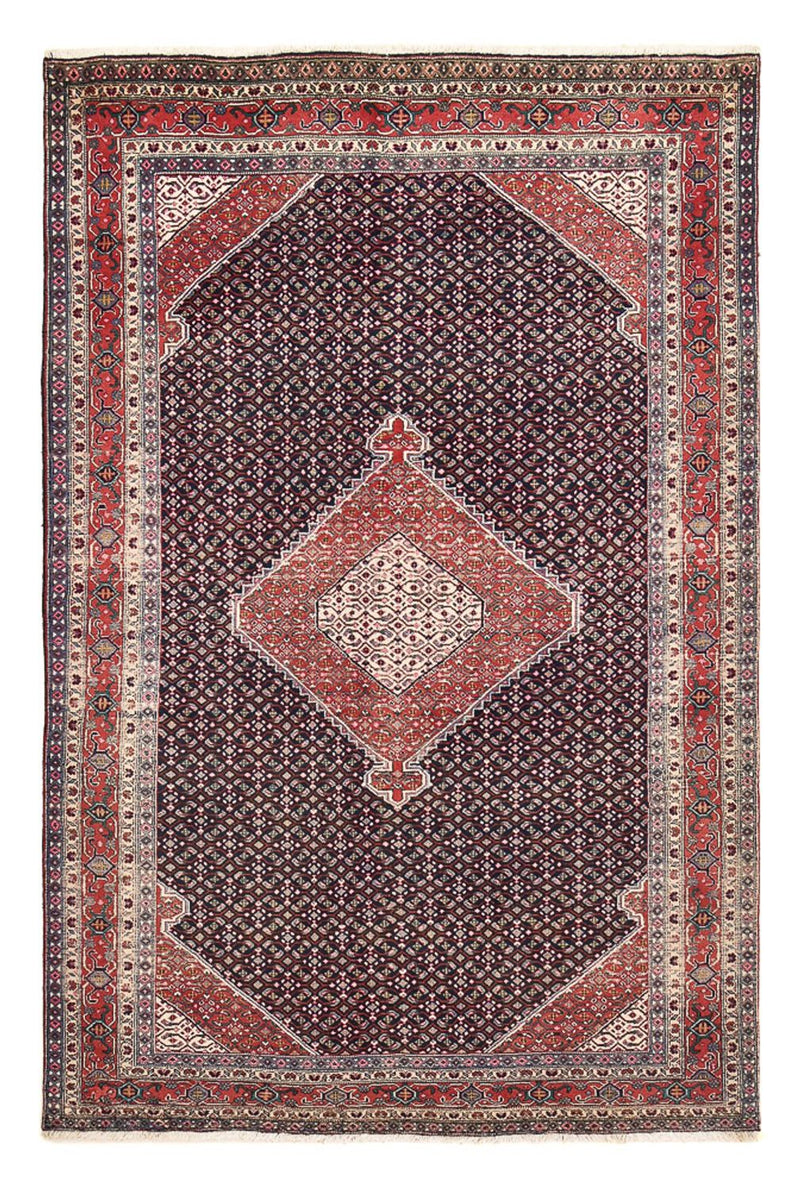 Alfombra persa - Nómada - 304 x 199 cm - rojo burdeos
