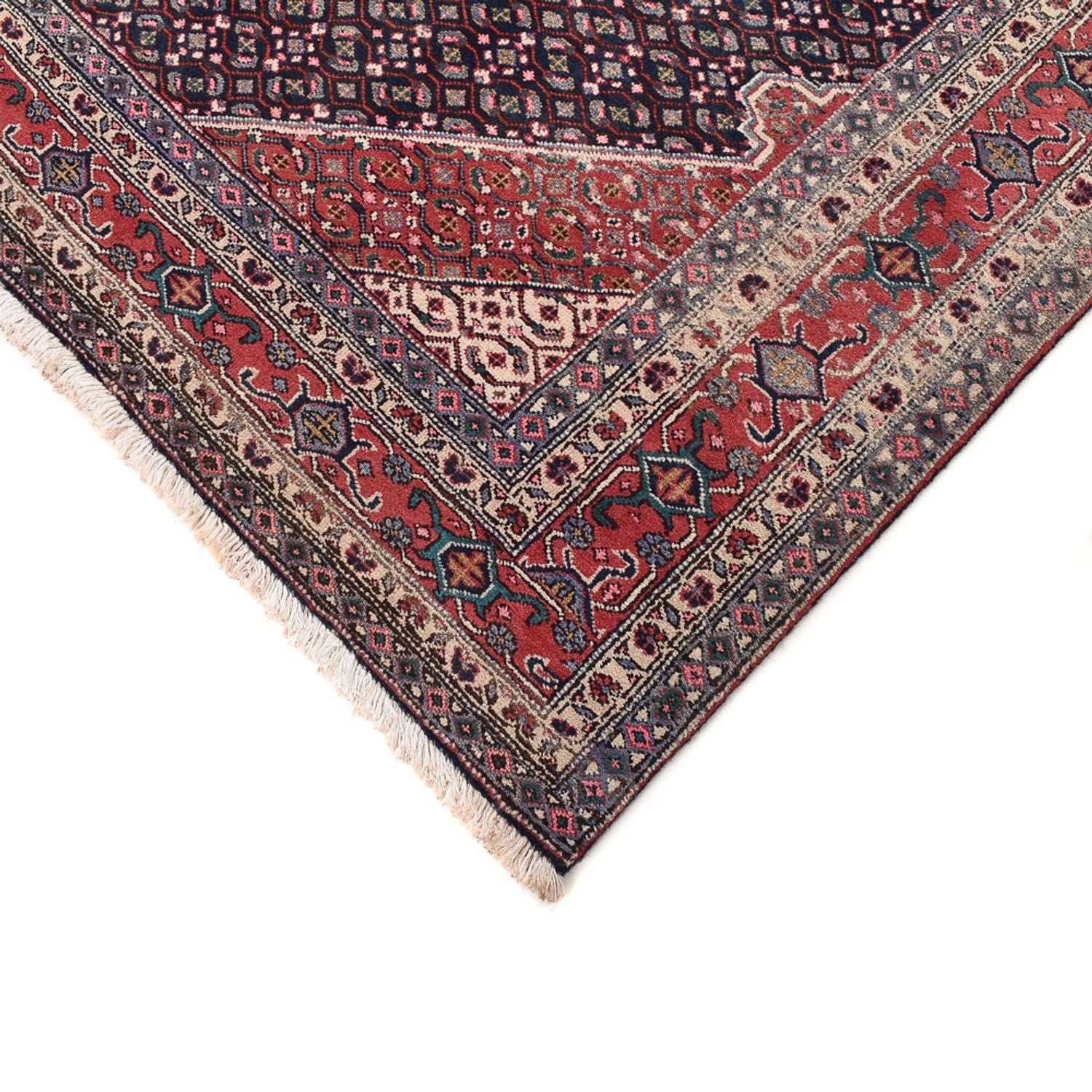 Alfombra persa - Nómada - 304 x 199 cm - rojo burdeos
