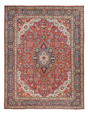 Alfombra Persa - Tabriz - Real - 394 x 300 cm - rojo