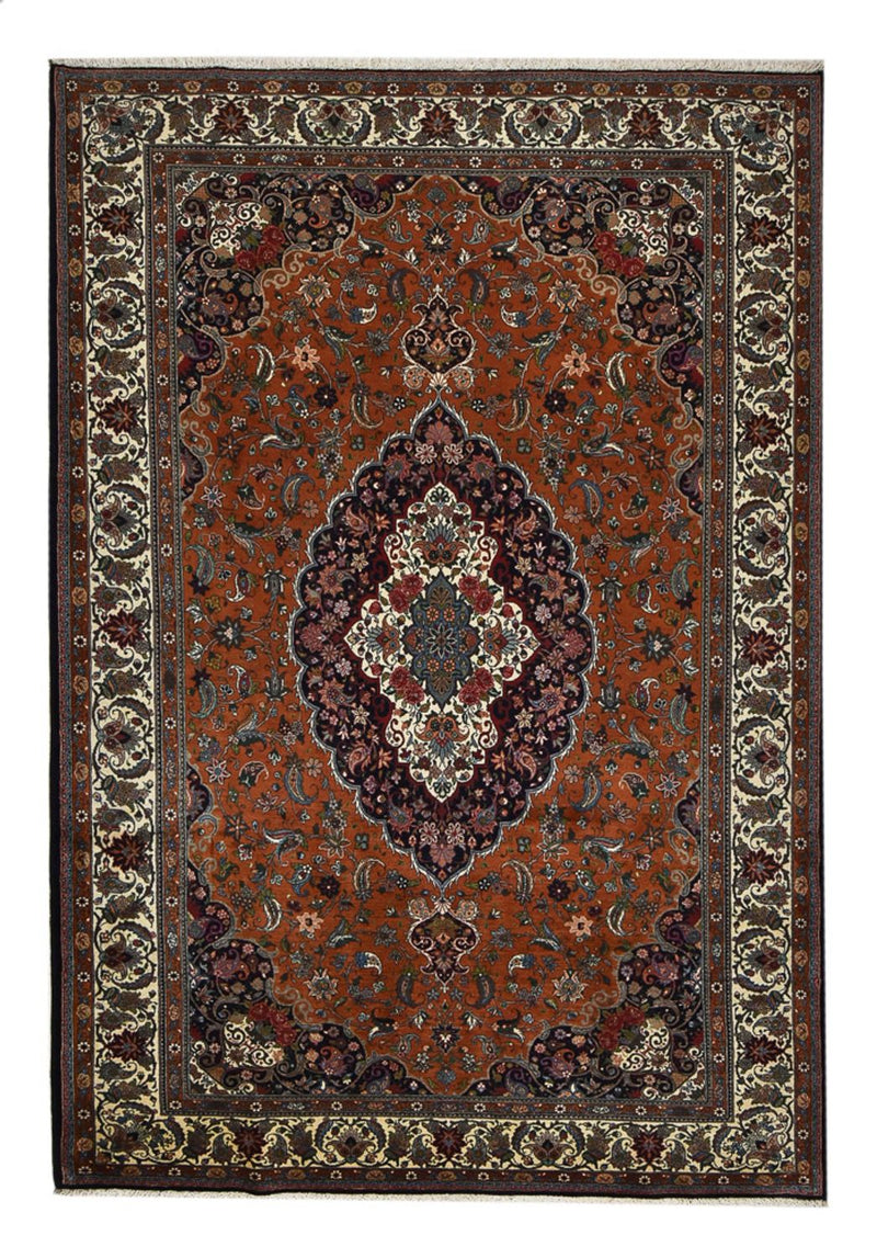 Alfombra persa - Nómada - 303 x 206 cm - rojo oscuro