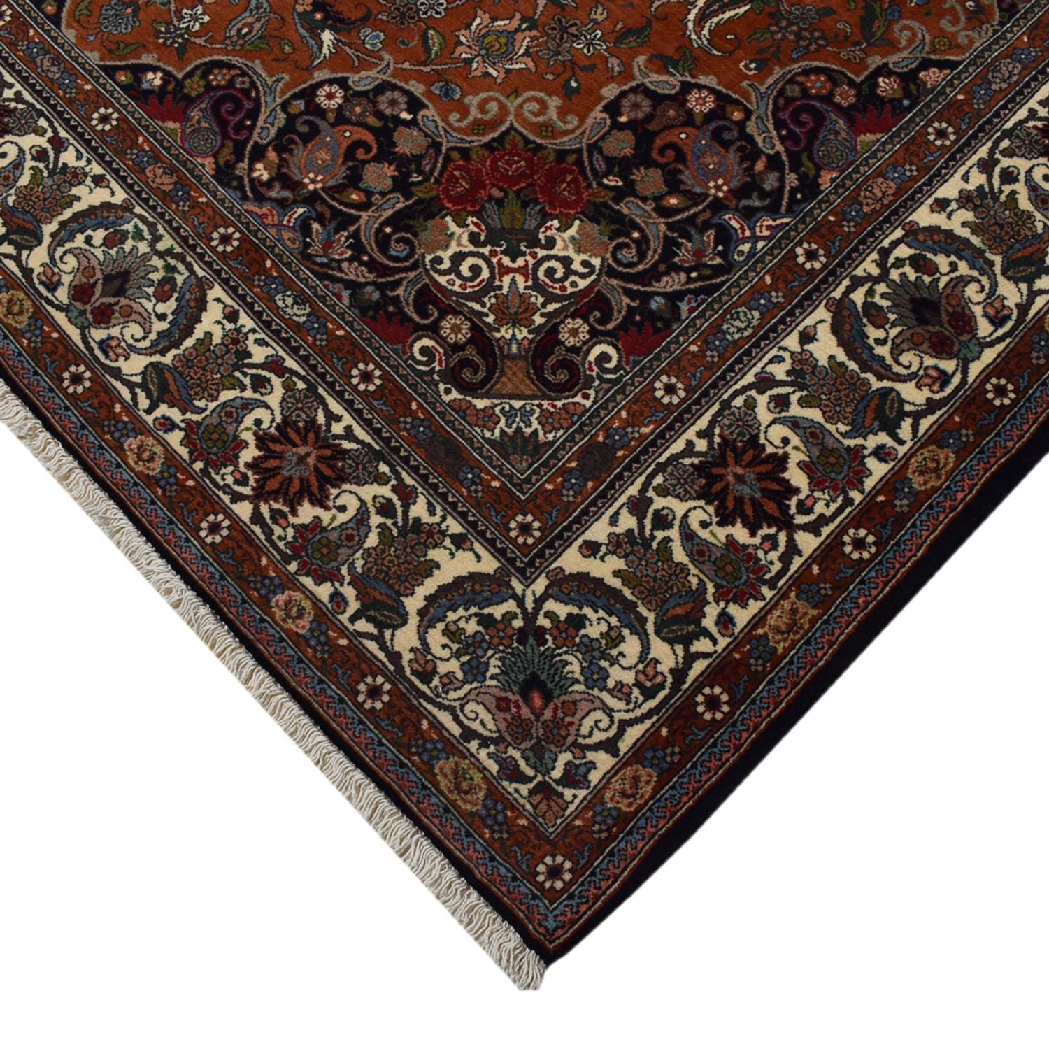 Alfombra persa - Nómada - 303 x 206 cm - rojo oscuro