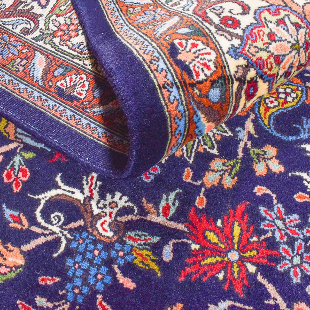 Alfombra persa - Nómada - 302 x 204 cm - azul oscuro