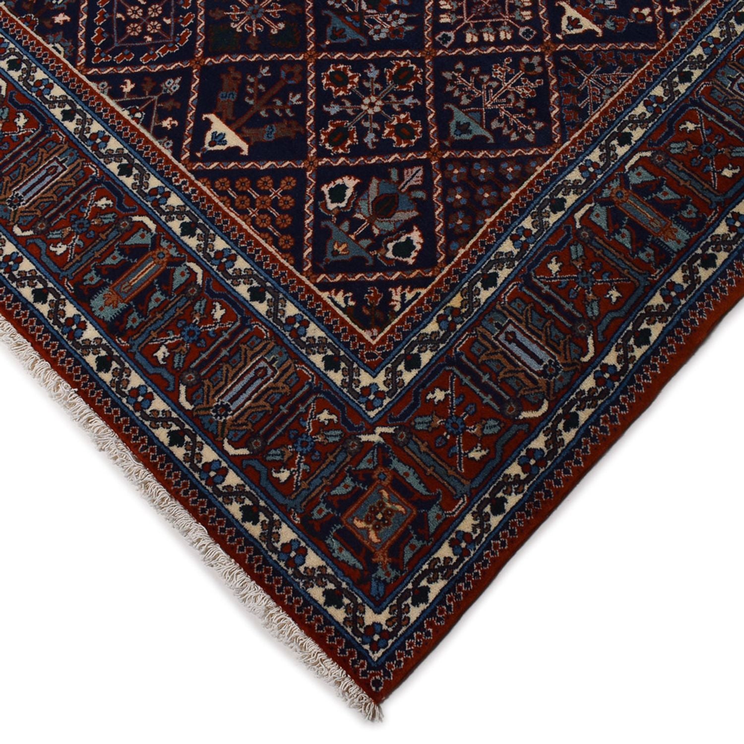 Alfombra persa - Nómada - 300 x 202 cm - rojo vino