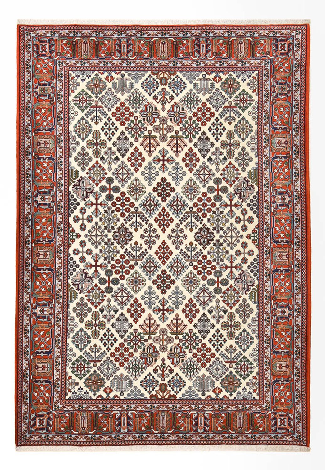 Alfombra persa - Nómada - 246 x 170 cm - crema