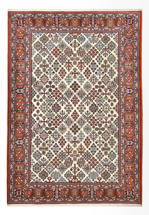 Alfombra persa - Nómada - 246 x 170 cm - crema