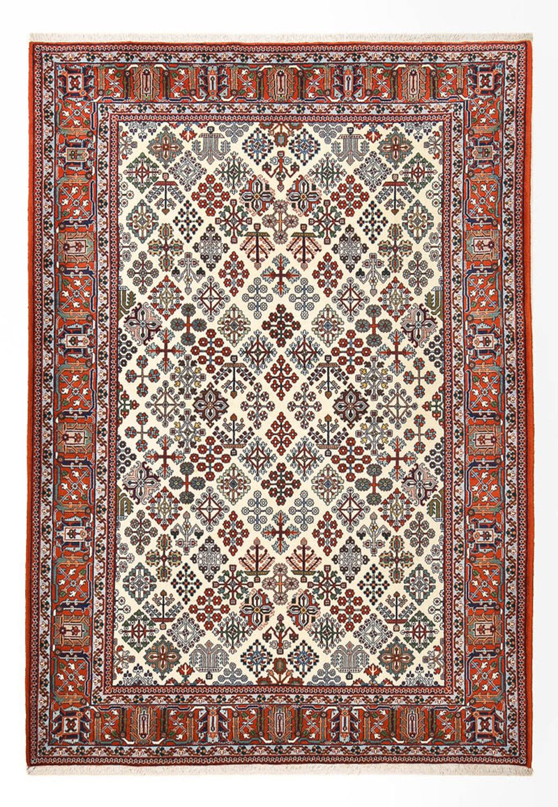 Alfombra persa - Nómada - 246 x 170 cm - crema