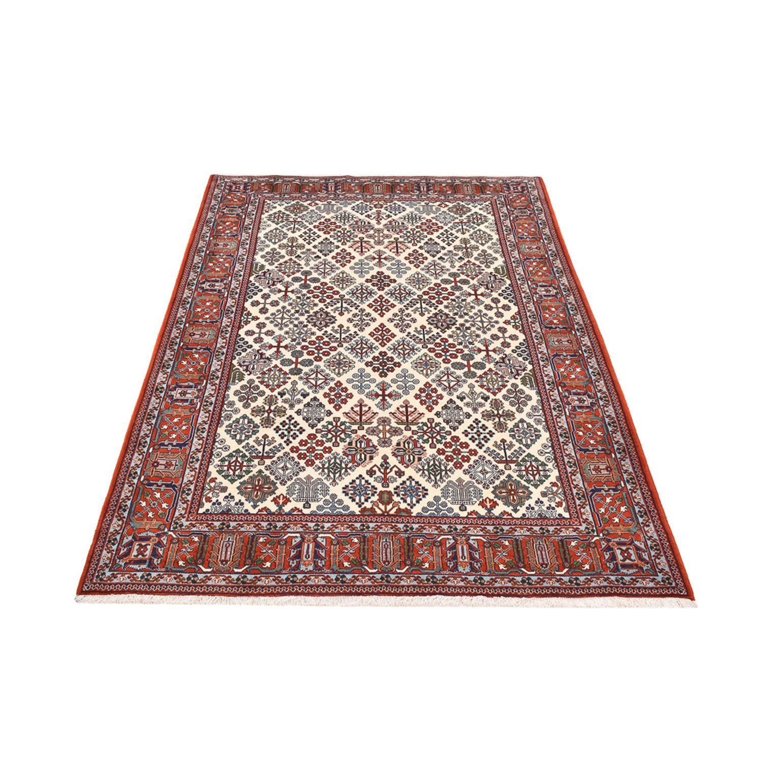Alfombra persa - Nómada - 246 x 170 cm - crema