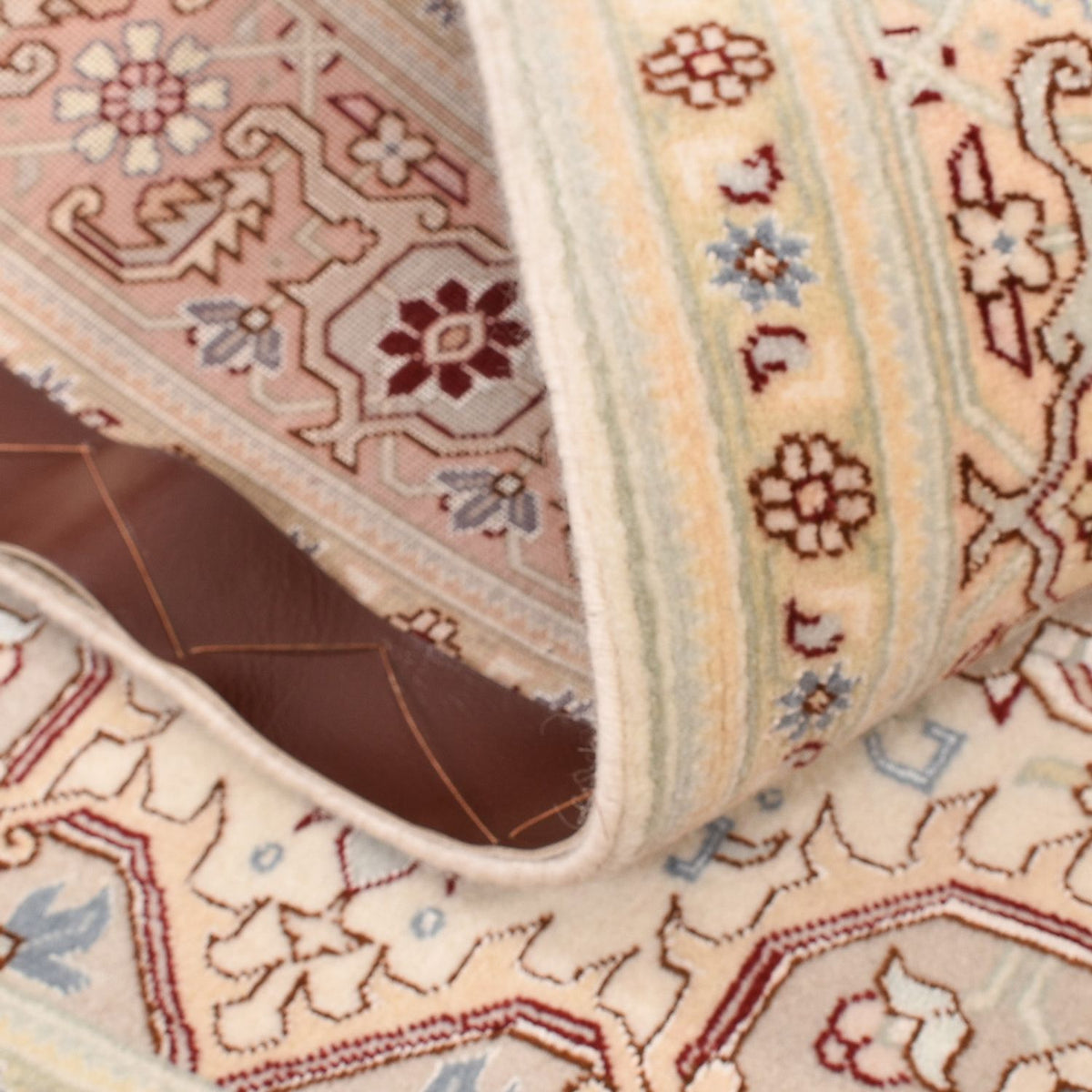 Alfombra Persa - Tabriz - Real - 148 x 100 cm - beige claro